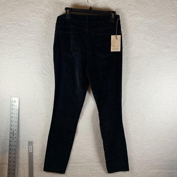 NYDJ Ami Skinny Pants Women's 6 Twisted Slit-Hem Mid-Rise Cotton Stretch 6495 - Picture 10 of 12